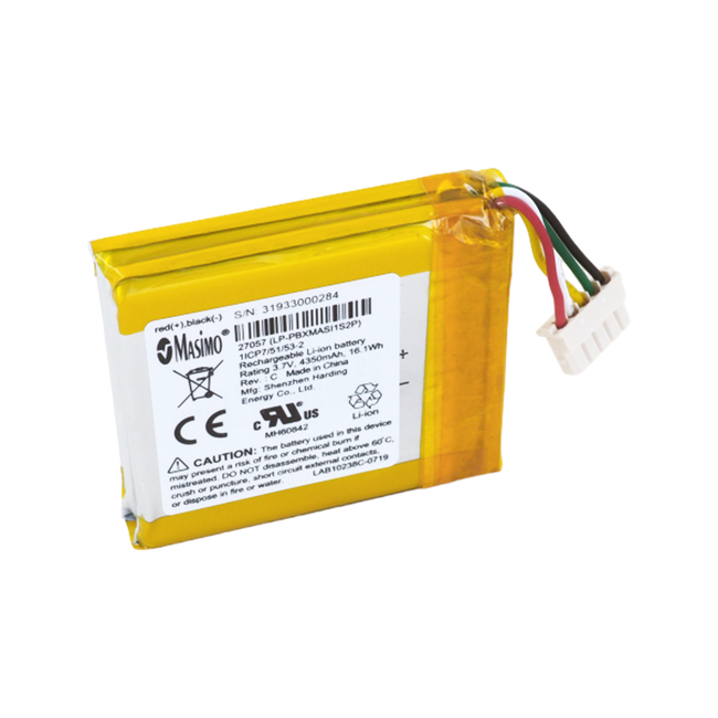 Masimo OEM Radical 7 Pulse Oximeter 3.7V 4.2Ah Lithium-Ion Battery - 23794