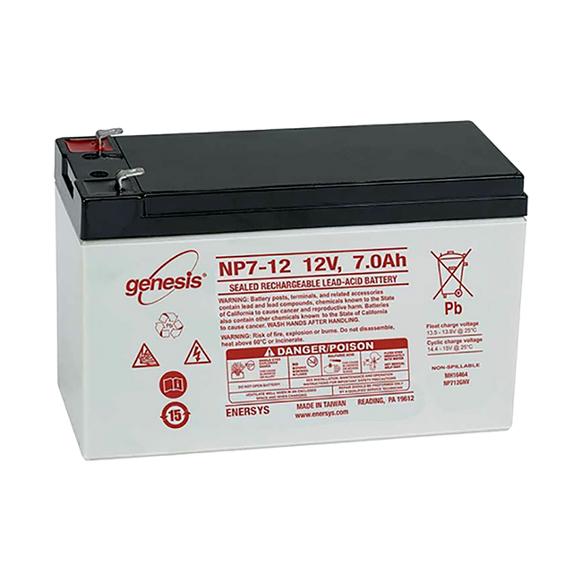 Mortara Instrument Burdick ELI280 Sealed Lead Acid 12V 7AH Battery