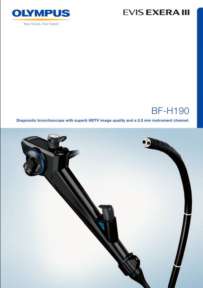 Olympus BF-H190 EVIS EXERA III Flexible Video Bronchoscope