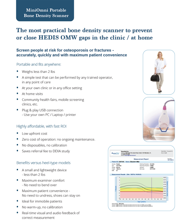 BeamMed Sunlight MiniOmni Portable Bone Density Machine - Basic Express Kit