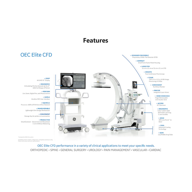 GE OEC Elite CFD Super C-Arm