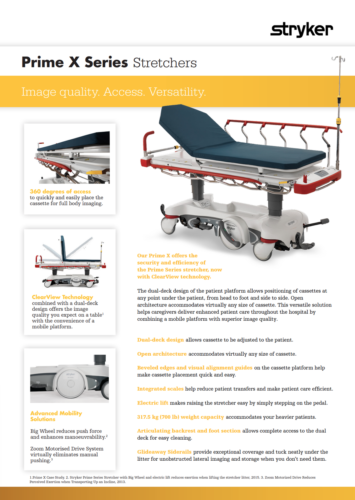 Stryker Rx1 Stryker 1125X Prime X-Ray Series w/ 5th Wheel Zoom Motorized Drive Sys ...