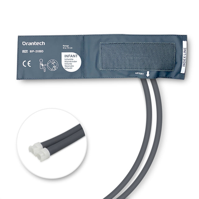 NiBP Cuff Double Tube Bladder Infant (9.0-14.8cm)