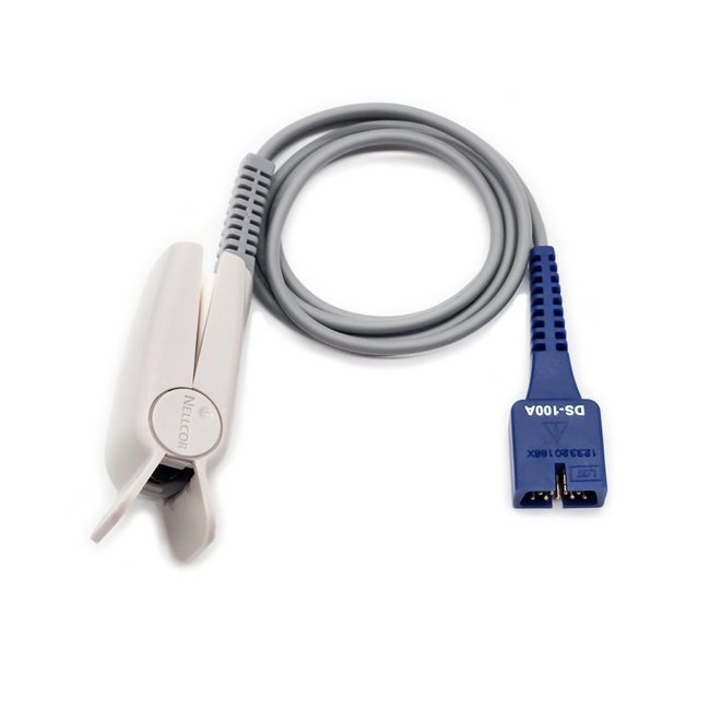 Nellcor OxiMax OEM SpO2 Short Sensor Adult Clip - DS-100A