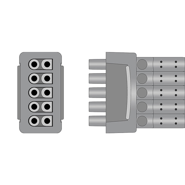 GE Marquette EKG Leadwires Cable Universal 10-Lead Adult/Pediatric Without Adapters - 420101-002