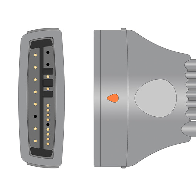 Philips ECG Telemetry Leadwire Cable 5-Lead Adult/Pediatric Snap - 989803171821