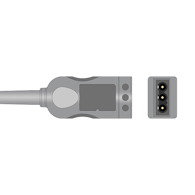 Philips ECG Trunk Cable 3-Lead Molded Din Style Adult/Pediatric - M1669A