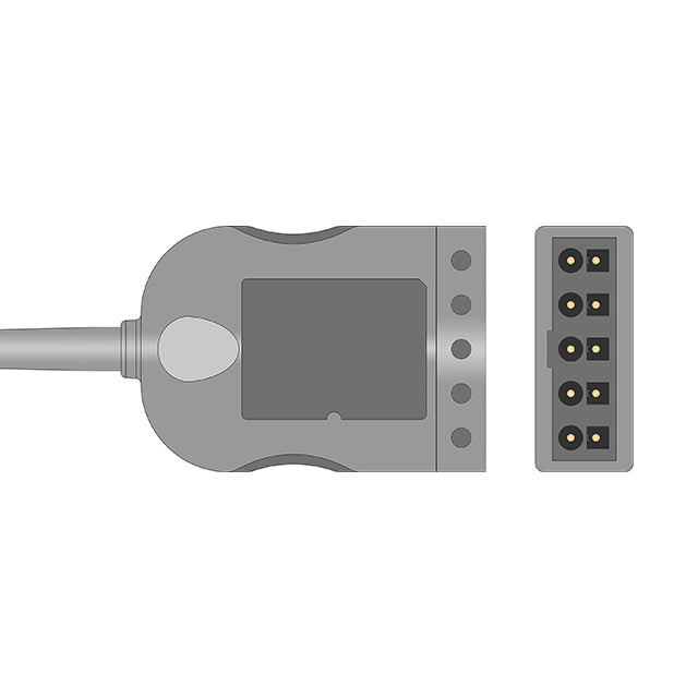 Philips ECG Trunk Cable 5-Lead AA Twin Pin Connector Adult/Pediatric - M1520A