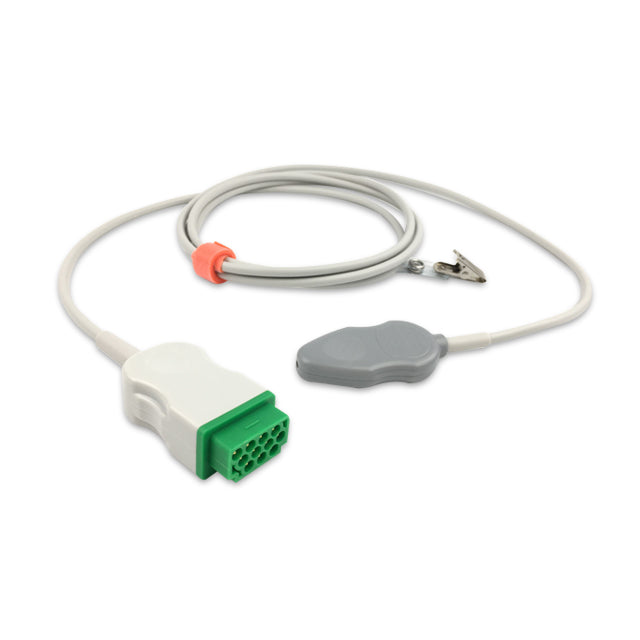 GE Corometric FSE Cable Fetal Leg Plate - (Use w/ Kendall/Covidien) - Green Connector Adult/Pediatric - FCB700