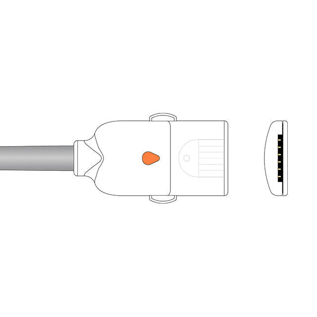 Philips Masimo 1849 LNC CMOS SpO2 Adapter Cable - M1020-61102
