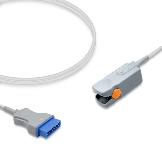 GE Datex-Ohmeda TruSignal SpO2 Direct-Connect Sensor Adult Clip - TS-F4-GE